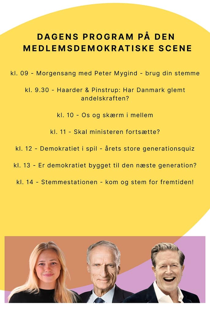 Program for lørdag på folkemødet 2026