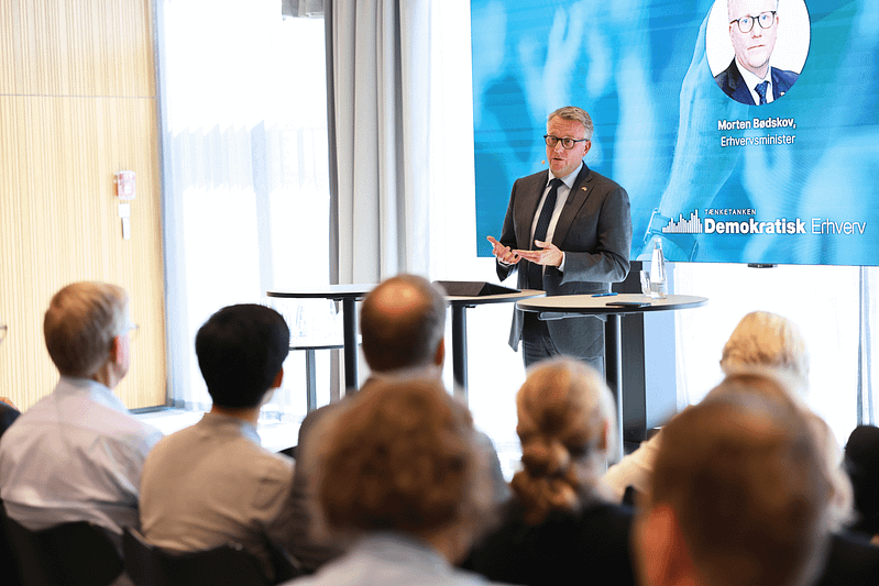 Erhvervsminister Morten Bødskov taler om potentialet i de demokratiske ejerformer.